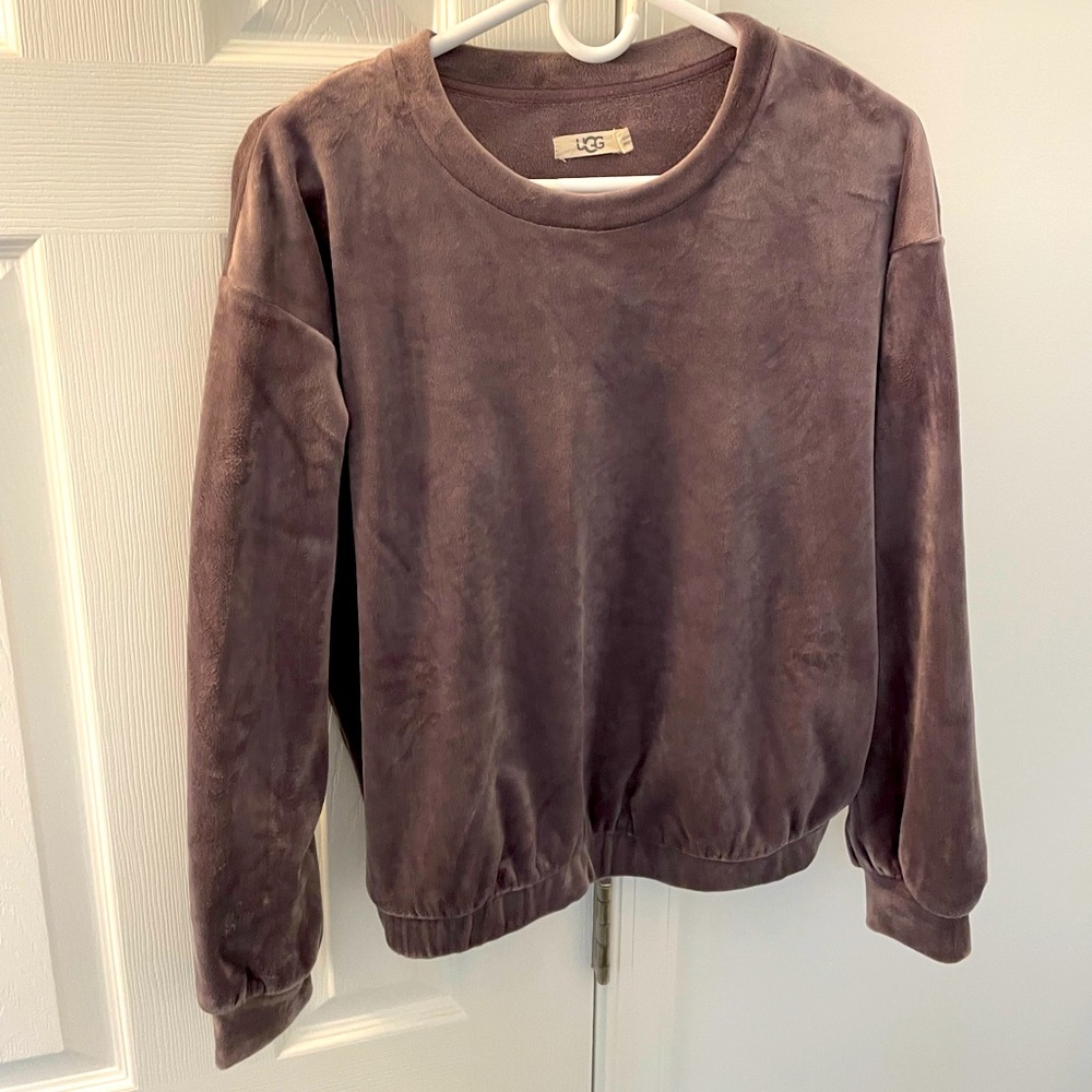 Velvety soft light purple UGG sweatshirt